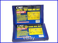 NEW 80pc Tap and Die Set 40pc Metric and 40pc SAE Thread Renewing Tools