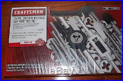 NEW CRAFTMAN 75 pc INCH & METRIC TAP AND DIE SET # 52377