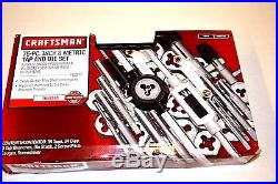 NEW Craftsman 75 pc Inch & Metric tap and die Set In Box. 952377 (106)