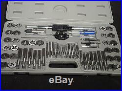 NEW SAE Metric Tap and Die Wrench Set National Coarse Fine Pipe Threads w Case