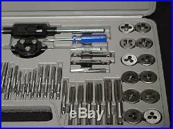 NEW SAE Metric Tap and Die Wrench Set National Coarse Fine Pipe Threads w Case
