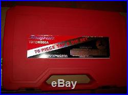 NEW Snap-on TDTDM500A 76-piece Tap and Die Set METRIC & SAE in Case SEALed