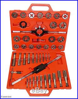 NEW TAP AND DIE SET, METRIC, MM taps dies thread cutting hand tools 45-pc