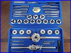 NOS Irwin 39 piece SAE Tap and Die set (open box but unused) 23614
