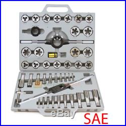 New 45pc standard sae Tap and Die Set Tungsten Steel alloy Tools Thread Case