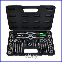 New 80pc Tap and Die Set 40pc Metric and 40pc SAE Thread Renewing Tools
