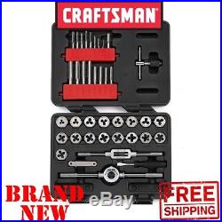 New CRAFTSMAN 39pc Piece INCH TAP and DIE Set SAE Standard Socket Wrench Hex
