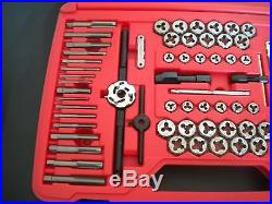 New Snap-On Tools 76 pc Tap and Die Set, TDTDM500A, NF and NC threads