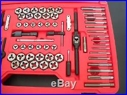 New Snap-On Tools 76 pc Tap and Die Set, TDTDM500A, NF and NC threads
