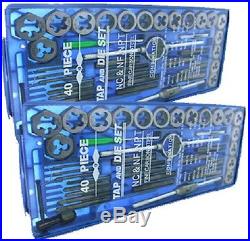 New TAP AND DIE Set 80 piece SAE & METRIC withCases Screw Extractor Remover