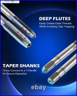 Orion Motor Tech 80Pc Tap and Die Set in SAE and Metric Sizes, Metric and Standa