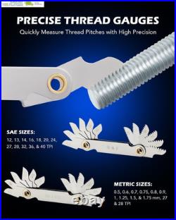 Orion Motor Tech 80Pc Tap and Die Set in SAE and Metric Sizes, Metric and Standa