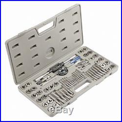 PITTSBURGH 60 Pc SAE & Metric Tap and Die Set with Carrying Case ALLOY STEEL
