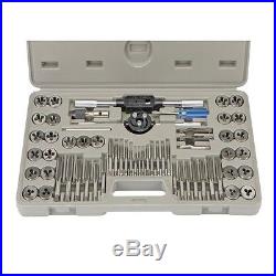 PITTSBURGH 60 Pc SAE & Metric Tap and Die Set with Carrying Case ALLOY STEEL