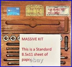 Perfect, Complete ACE SAE Large Tap & 1.5 in Adj. Round NC Die Set