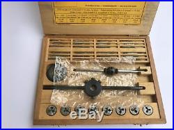 Pre-owned Bergeon #30322 Tap & Die set watchmaker tool Swiss