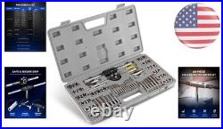 Precision 60 PCS Tap and Die Kit with Durable GCr15 Steel Professional Quality