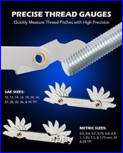 Precision 60 PCS Tap and Die Kit with Durable GCr15 Steel Professional Quality