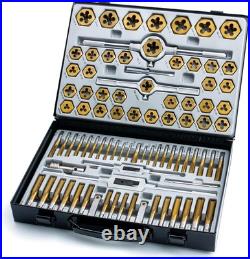 Premium 86-Piece Master Tap and Die Set Hexagonal and Plug Style Design