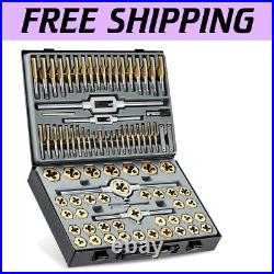Premium Titanium Coated Tap and Die Set 86pc SAE & Metric for Every Project
