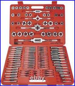 Professional 110-Piece Tap and Die Tool Set Superior Quality with Storage Case