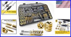 Professional 60PCS Metric & SAE Tap and Die Set Heavy-Duty with Storage Case