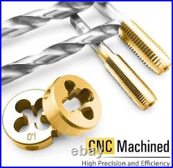 Professional 60PCS Metric & SAE Tap and Die Set Heavy-Duty with Storage Case