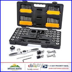Professional 77 Pc Tap and Die Set with T-Wrench and Thread Pitch Gauges Professional 77 Pc Tap and Die Set with T-Wrench and Thread Pitch Gauges