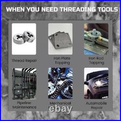 Professional 80-Piece SAE & Metric Tap and Die Set for Precision Repairs