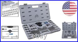 Professional-Grade 60-Piece Tap and Die Set All-Metal Tool Kit with Case