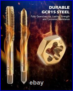 Professional Quality Tap and Die Set for Internal and External Threads Professional Quality Tap and Die Set for Internal and External Threads