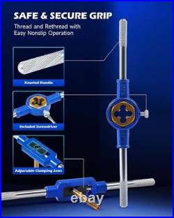 Professional Quality Tap and Die Set for Internal and External Threads