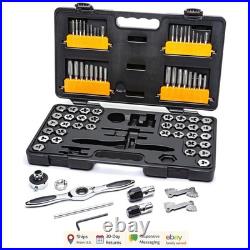 Professional Tool Set 77 Piece Ratcheting Tap and Die for Mechanics Professional Tool Set 77 Piece Ratcheting Tap and Die for Mechanics