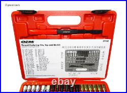 RETHREADING TAP AND DIE SET thread restoring file kit, repairs damaged threads