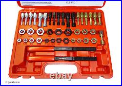 RETHREADING TAP AND DIE SET thread restoring file kit, repairs damaged threads