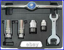 Ratcheting Tap and Die Holder Set 6 pcs