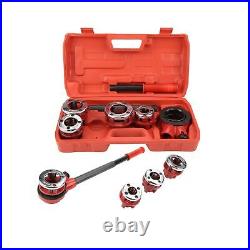Ratcheting Tap and Die Set, Durable and Wear-Resistance Pipe Threading Set, P