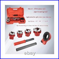 Ratcheting Tap and Die Set, Durable and Wear-Resistance Pipe Threading Set, P