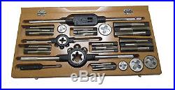 Rdgtools 1/4 3/4 Bscy Tap And Die Set With Die Stock And Tap Wrench