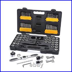 SAE & Metric, Small & Medium Ratcheting Tap & Die Set (77-Piece)