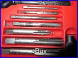 SNAP-ON TD2425 41-PIECE 1/4 to 1/2 NF / NC SAE TAP AND DIE SET USA TOOLS