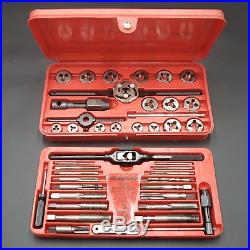 SNAP-ON TD2425 41 PIECE US TAP AND DIE SET FRACTIONAL Made in USA FREE SHIPPING