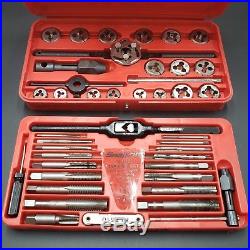 SNAP-ON TD2425 41 PIECE US TAP AND DIE SET FRACTIONAL Made in USA FREE SHIPPING