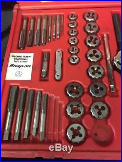 SNAP ON TDTDM500A 76 PIECE TAP AND DIE SET Some Missing See Pics