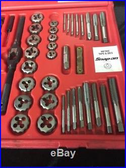 SNAP ON TDTDM500A 76 PIECE TAP AND DIE SET Some Missing See Pics