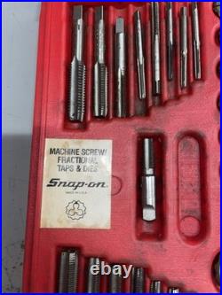 SNAP-ON (TDTDM500) 76 PIECE DOUBLE HEX TAP AND DIE SET WITH HARD CASE 2 missing