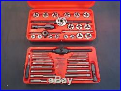 Snap On Tools 41 Piece Metric Tap And Die Set Tdm-117a Perfect Condition