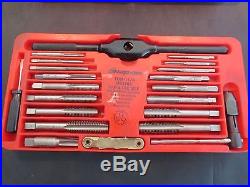 Snap On Tools 41 Piece Metric Tap And Die Set Tdm-117a Perfect Condition