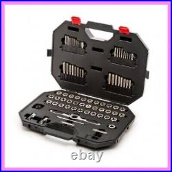 Sae/Metric Ratcheting Tap and Die Set (77-pcs) Hand Tools with Plastic Case