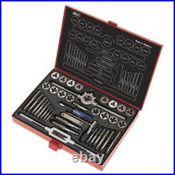 Sealey 40pc Tap and Die Set Split Dies Metric Thread Cutting Tool M3 M12 Steel